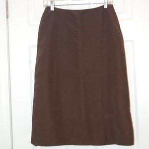 WATTERS & WATTERS Women's Brown A Line Skirt Possibly Size 4-6